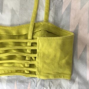 Caged Lime Green Bra